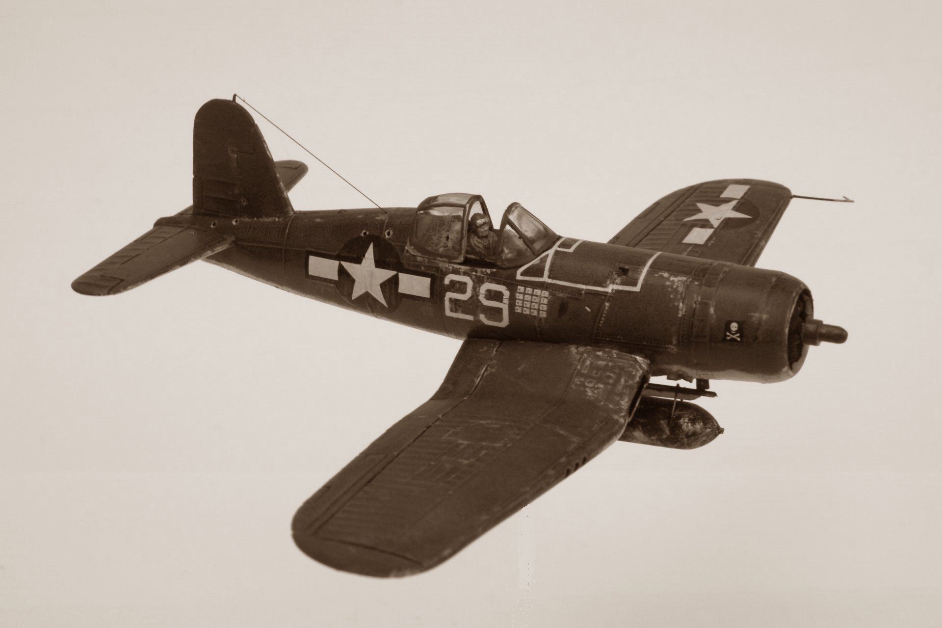 Vought f4u 1a corsair 1 vol sepia